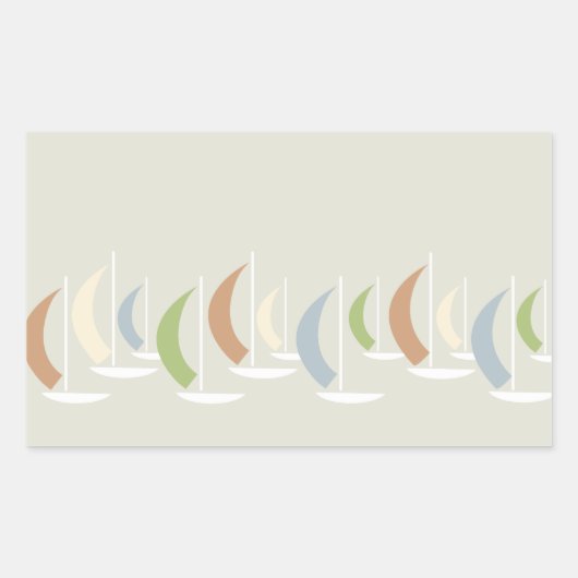 Rectangulaire sticker Regatta (Devant)