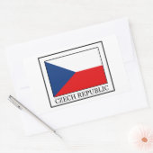 Rectangulaire sticker République tchèque (Enveloppe)