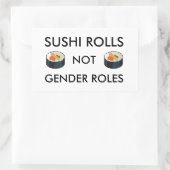 Rectangulaire Sticker Rolls Sushi Pas Rôles Sexe (Sac)