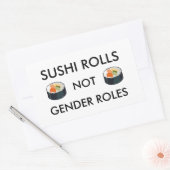 Rectangulaire Sticker Rolls Sushi Pas Rôles Sexe (Enveloppe)