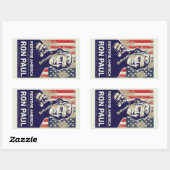 Rectangulaire Sticker Ron Paul Jefferson (Feuille)