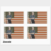 Rectangulaire Sticker Ron Paul Rolling Up Sleeves Set (Feuille)