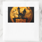 Rectangulaire Sticker rond Halloween classique / Scène hantée (Sac)