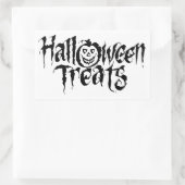 Rectangulaire Sticker rond Halloween classique / Traitements Hal (Sac)