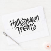 Rectangulaire Sticker rond Halloween classique / Traitements Hal (Enveloppe)