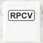 Rectangulaire Sticker RPCV (Sac)