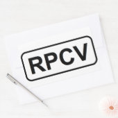 Rectangulaire Sticker RPCV (Enveloppe)