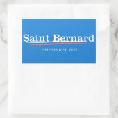 Rectangulaire Sticker Saint Bernard (Sac)
