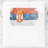 Rectangulaire sticker serbe (Sac)