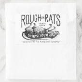 Rectangulaire Sticker Set "Rough on Rats Advertising" (Sac)