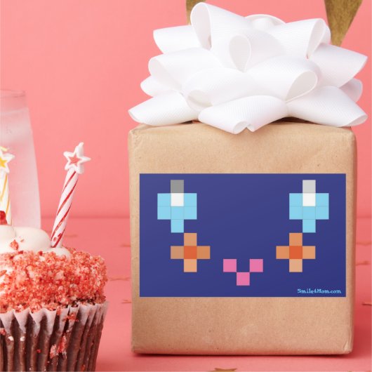 Rectangulaire Sticker Smile4Mom (Fête)