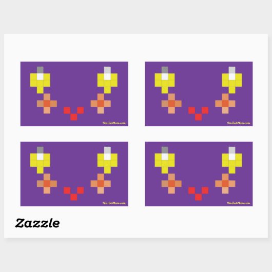 Rectangulaire Sticker Smile4Mom (Feuille)