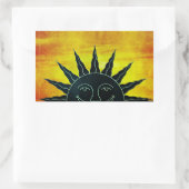 Rectangulaire Sticker solaire souriant (Sac)