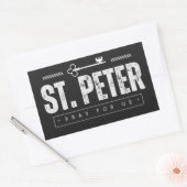 Rectangulaire Sticker St. Peter (Enveloppe)