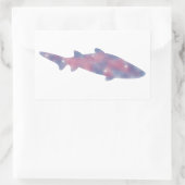 Rectangulaire Sticker Starscape de requin léger (Sac)