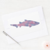 Rectangulaire Sticker Starscape de requin léger (Enveloppe)