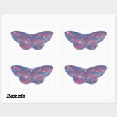 Rectangulaire Sticker Starscape Moth Light (Feuille)
