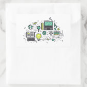 Rectangulaire Sticker STEM CON 2020 (Sac)