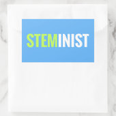 Rectangulaire Sticker STEMinist - Rectangle (Sac)