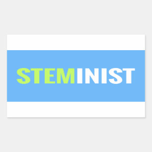 Rectangulaire Sticker STEMinist - Rectangle
