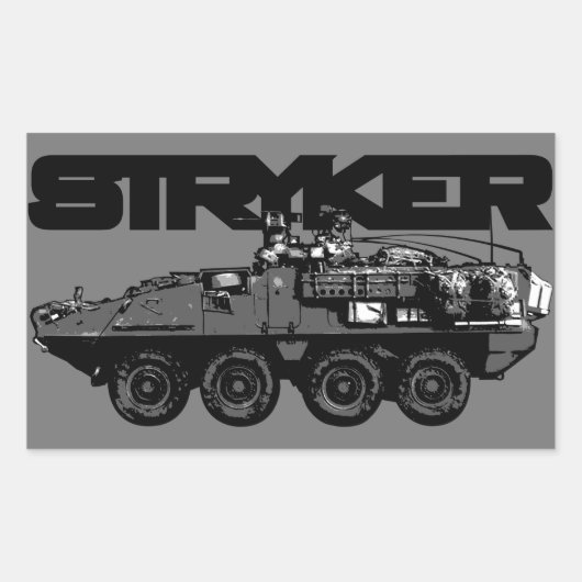 Rectangulaire Sticker Stryker (Devant)