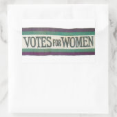 Rectangulaire Sticker Suffragette Votes for Women (Sac)