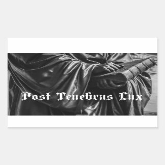 Rectangulaire Sticker Tenebras Lux