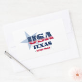 Rectangulaire Sticker Texas My Home State (Enveloppe)
