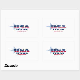 Rectangulaire Sticker Texas My Home State