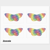 Rectangulaire Sticker Tie Dye Moth (Feuille)
