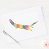 Rectangulaire Sticker Tie Dye River Otter (Enveloppe)