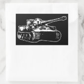 Rectangulaire Sticker Tiger I (Sac)