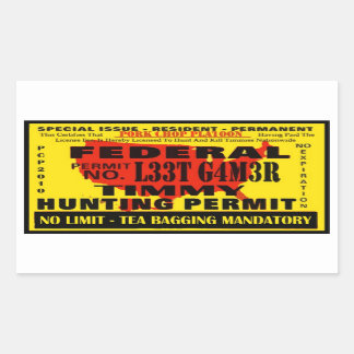 Rectangulaire Sticker Timmy Hunter