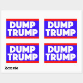 Rectangulaire Sticker Trump (Feuille)