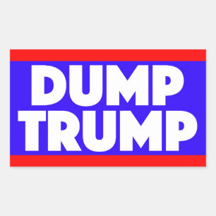 Rectangulaire Sticker Trump