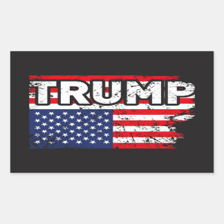 Rectangulaire Sticker Trump USA Flag Sticker politiquement cool