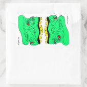 Rectangulaire Sticker Twin Goblin Heads (Sac)