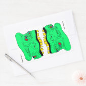 Rectangulaire Sticker Twin Goblin Heads (Enveloppe)