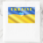 Rectangulaire Sticker Ukraine drapeau ukrainien - Liberté (Sac)