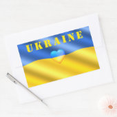 Rectangulaire Sticker Ukraine drapeau ukrainien - Liberté (Enveloppe)