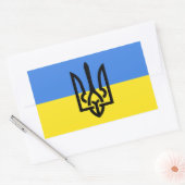 Rectangulaire Sticker Ukraine Manteau Ukrainien (Enveloppe)