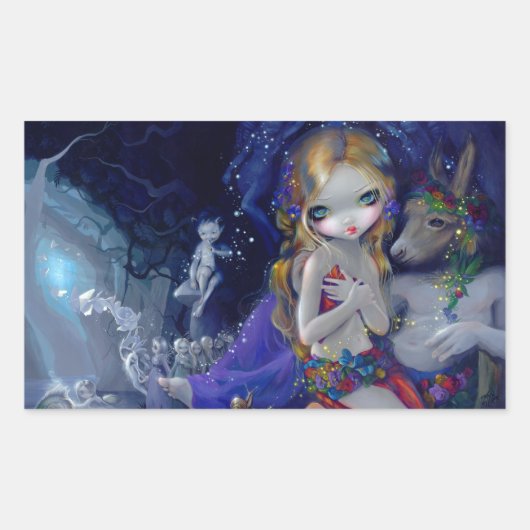 Rectangulaire Sticker "Un rêve de nuit d'été" (Devant)