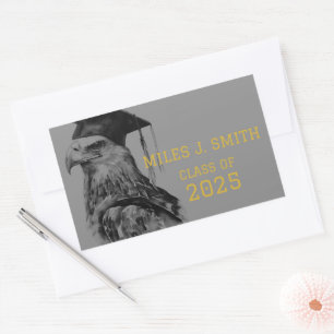 Rectangulaire Sticker unique Enveloppe Graduate Aigle