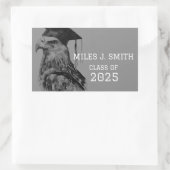 Rectangulaire Sticker unique Enveloppe Graduate | Aigle (Sac)