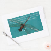 Rectangulaire Sticker Vie 2 Dragonflies (Enveloppe)