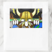 Rectangulaire Sticker Viking Kilroy (Sac)