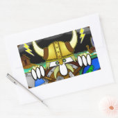 Rectangulaire Sticker Viking Kilroy (Enveloppe)