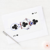 Rectangulaire Sticker vintage 3 de Clubs (Enveloppe)