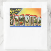 Rectangulaire Sticker vintage Florida (Sac)