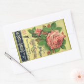 Rectangulaire Sticker Vintage Heirloom Roses publicité couvertur (Enveloppe)